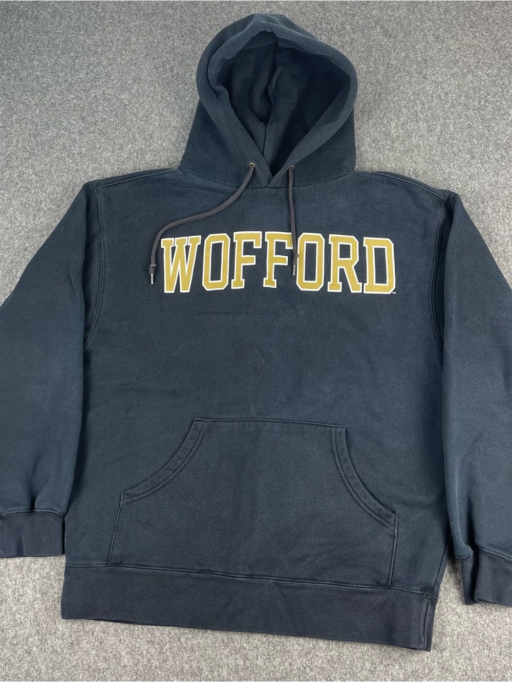 Vintage 90’s Jansport Wofford Hoodie Mens Medium Black Fade